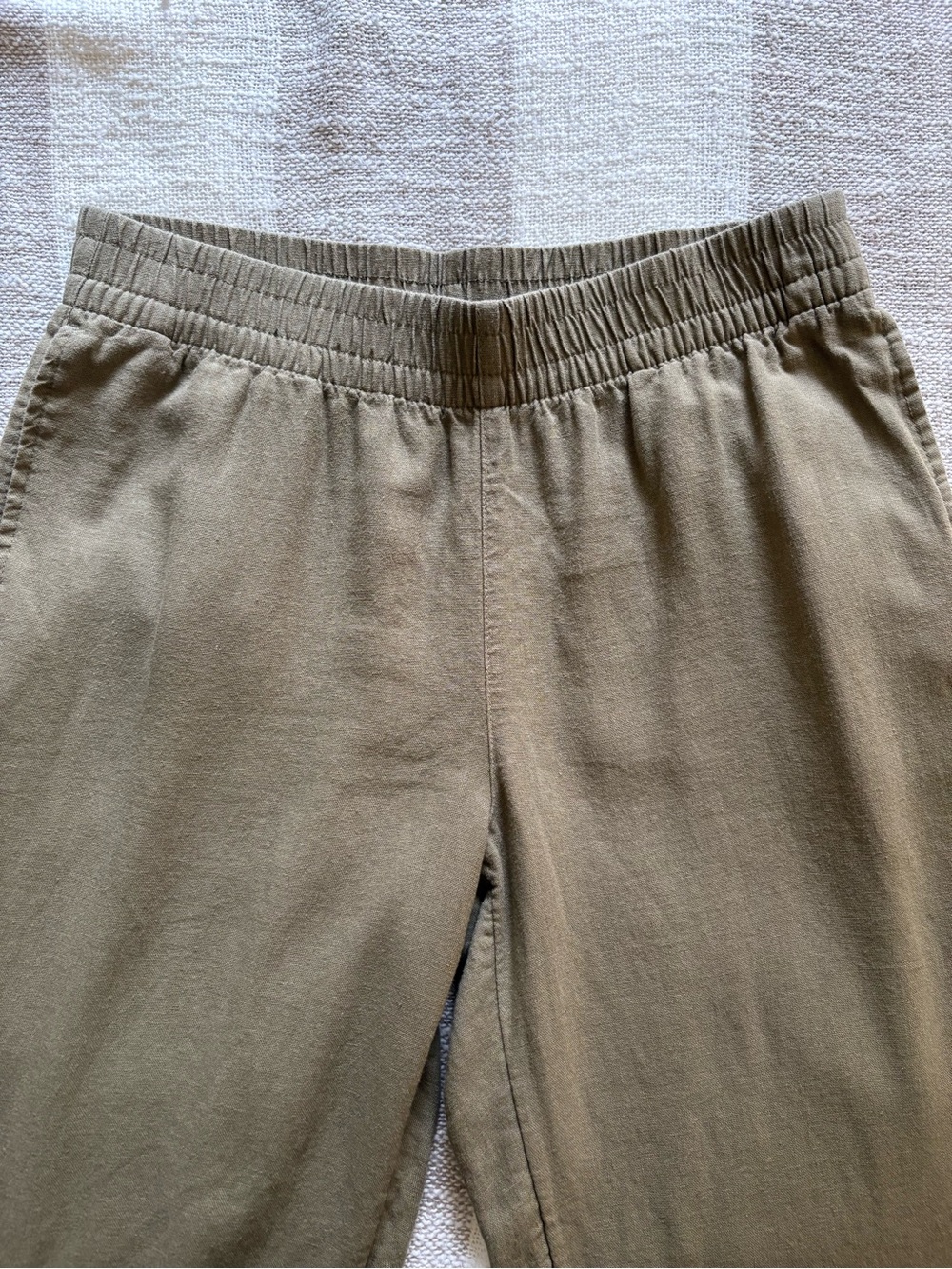 Old Navy High Rise Straight Linen Pant - Picture 3 of 9